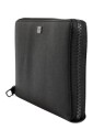 black-leather-logo-zip-around-wallet