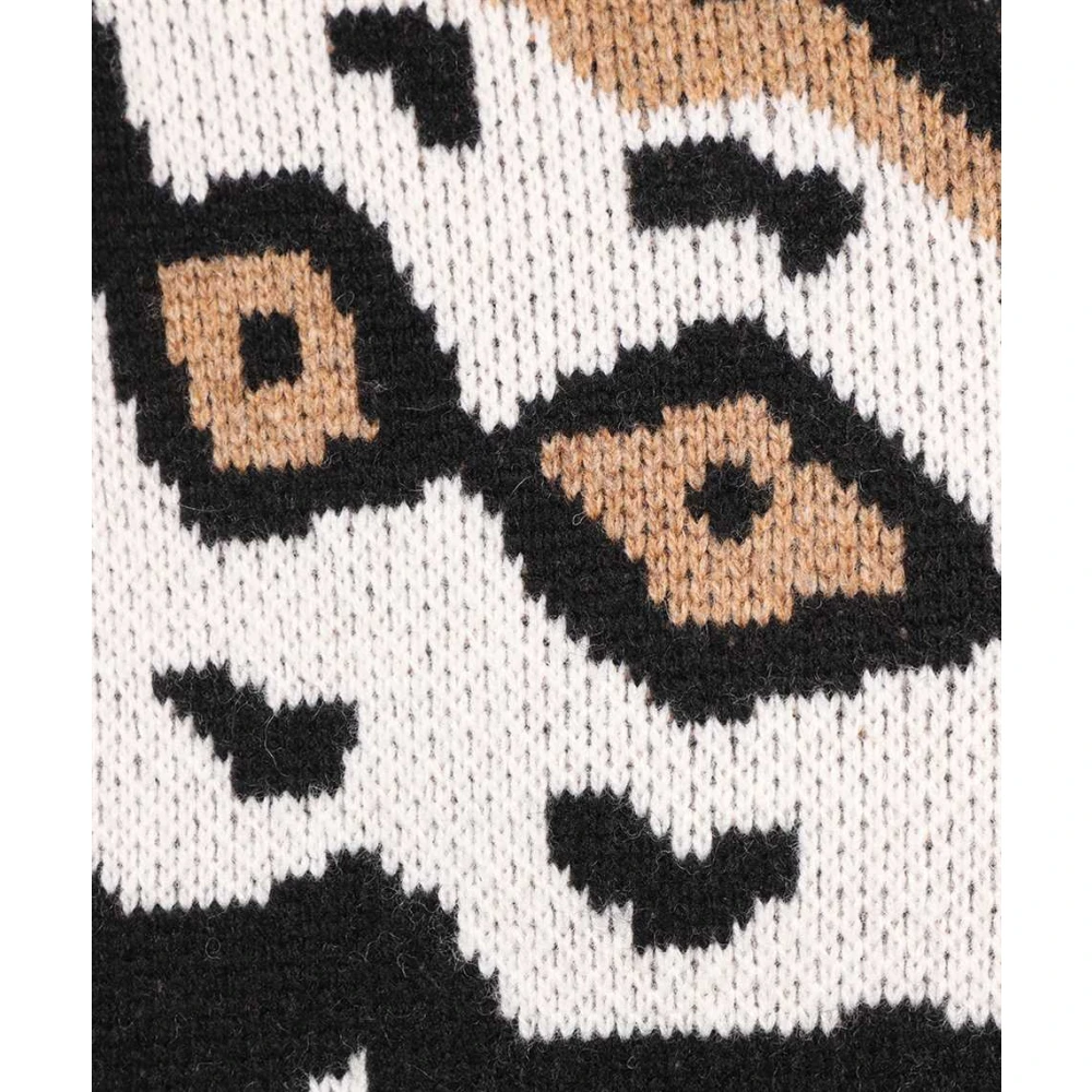 Neil Barrett Jacquard Motief Wol Vest Multicolor Heren
