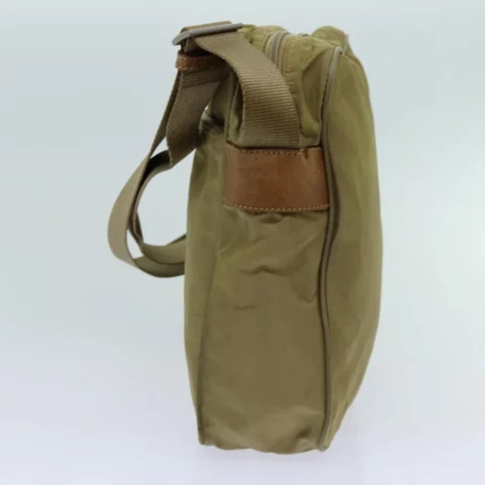 Prada Vintage Pre-owned Fabric prada-bags Beige Dames