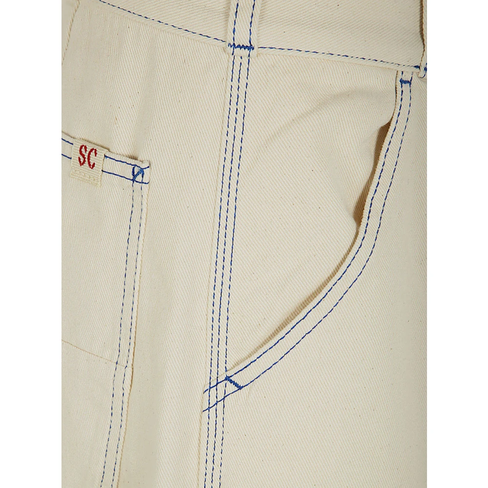 Semicouture Loose-fit Jeans Beige Dames