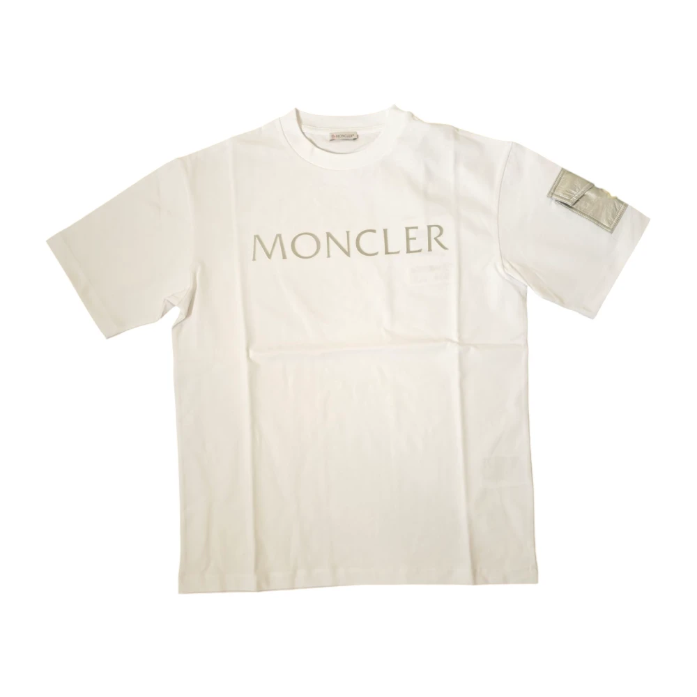 Moncler - Tops > T-Shirts - White - Moncler - Modalova