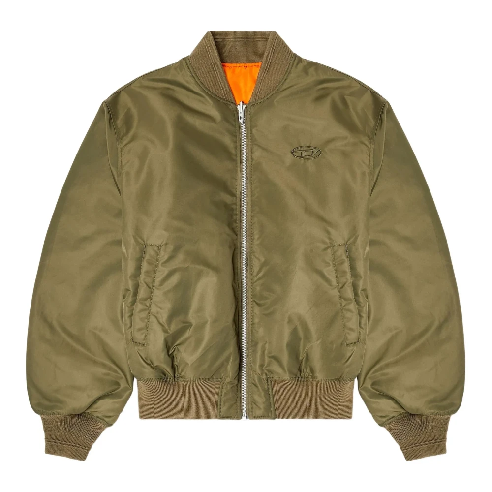 Diesel W-Type-D1 Reversible Bomber Jacket - Male - Bomber Jackets - Green - M - Jackets