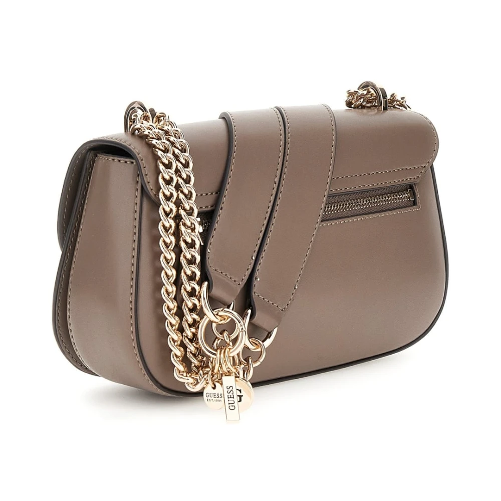 Guess Donker Taupe Schoudertas Daryna 2 Brown Dames