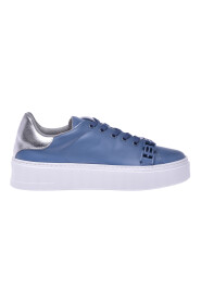 Air force blue calfskin tennis shoes