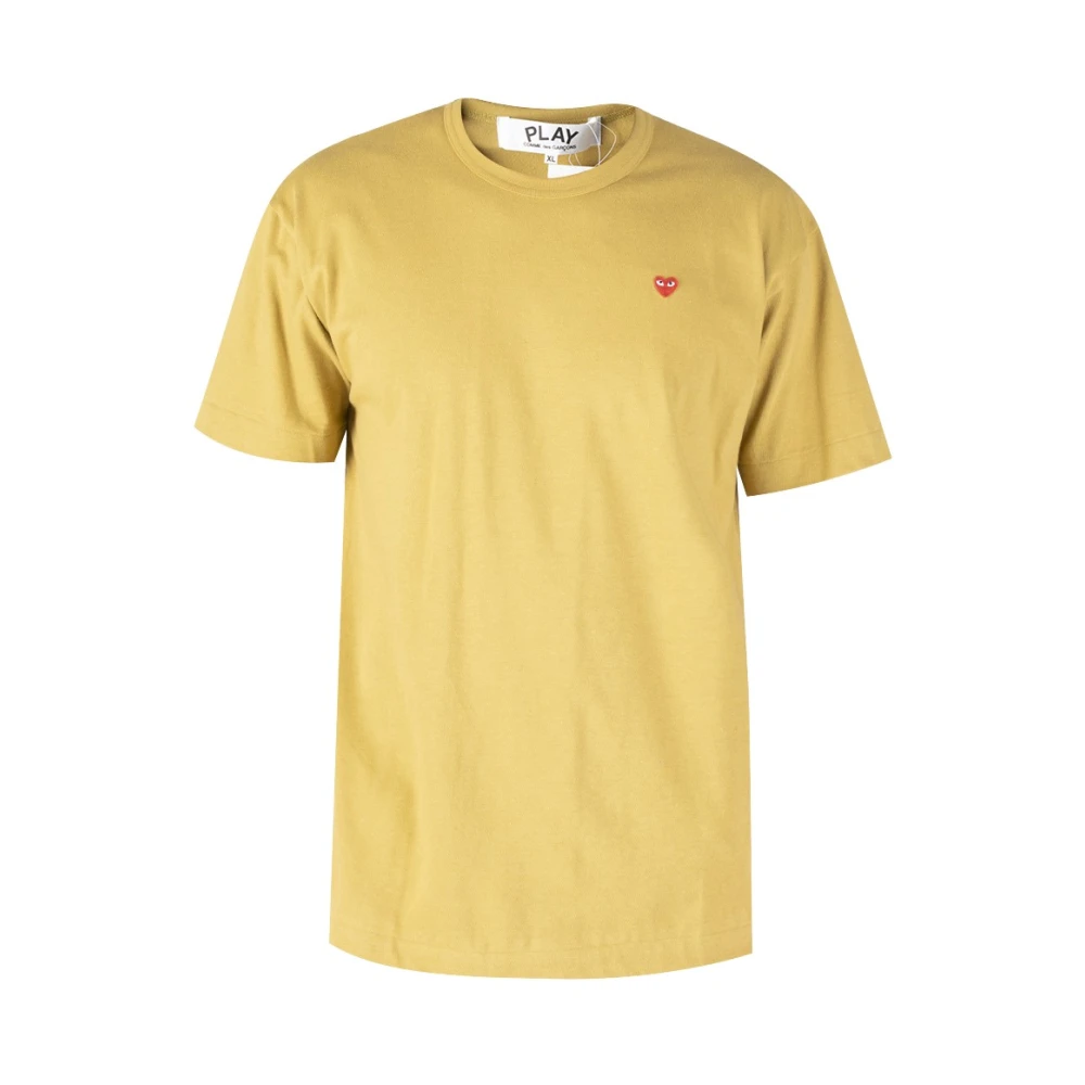 Comme des Garçons Play T-shirt Yellow Heren