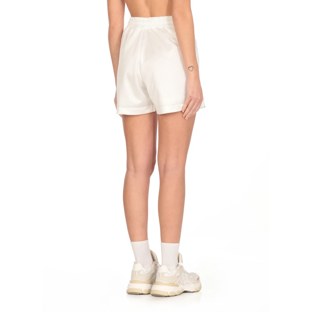 Casablanca Witte Shorts met Elastische Tailleband White Dames
