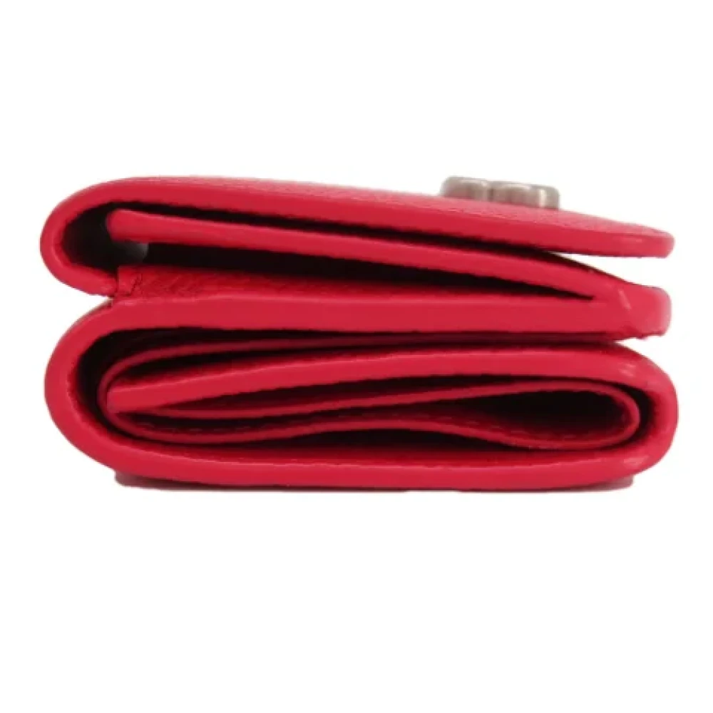 Balenciaga Vintage Pre-owned Leather wallets Red Dames