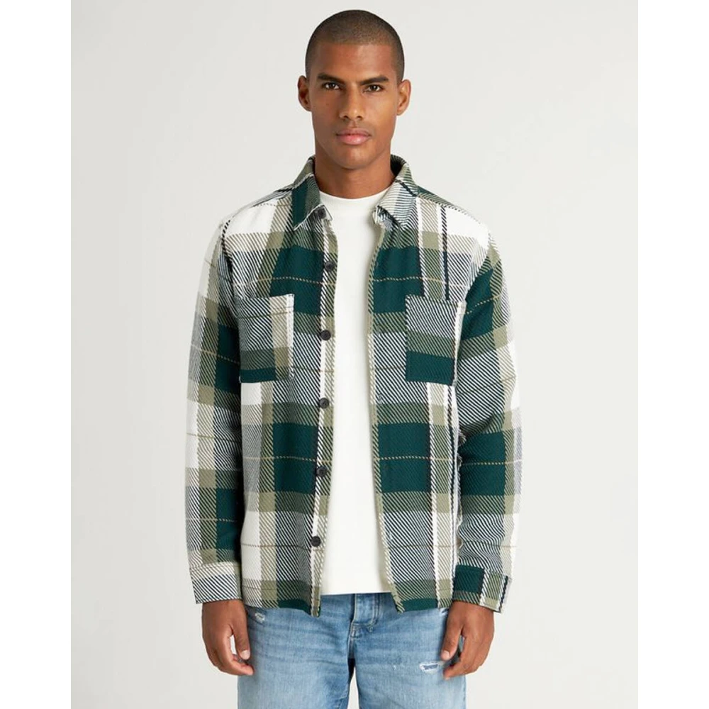 Chasin Lange mouw overhemd Modus Structure Multicolor Heren