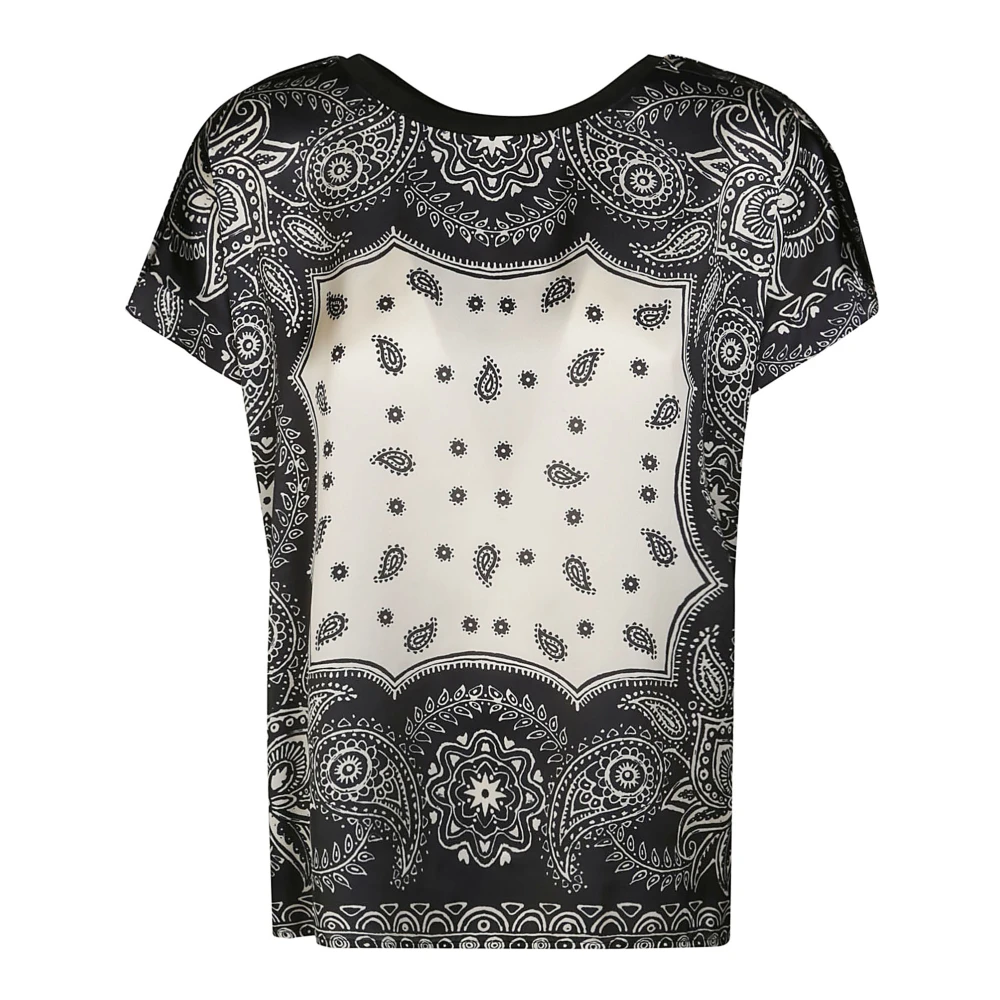 LIU JO Dames Tops & T-shirts Jersey Raso T-shirt Zwart
