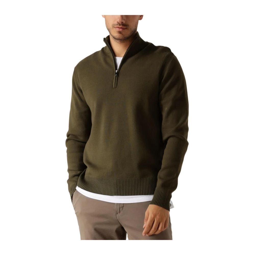 Dstrezzed Groene Half Zip Trui voor de herfst Green Heren