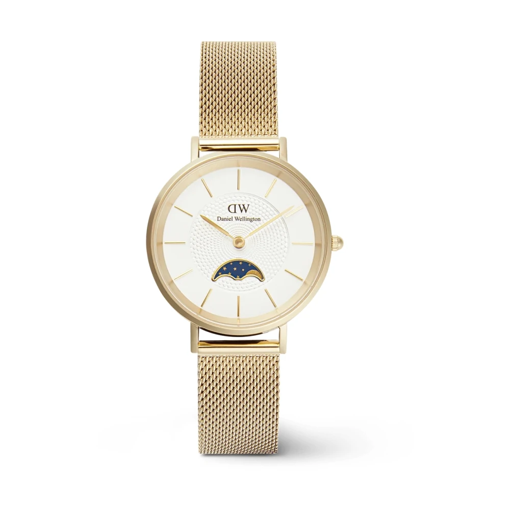 Daniel Wellington Women's Yellow Watches, One Size, Elegant Gold Moon Watch