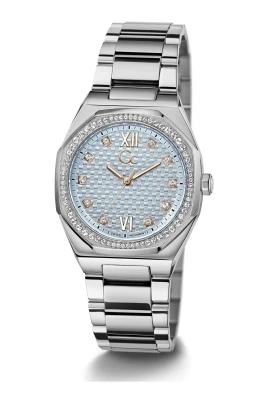 Collection GC Damarmbandsur Coussin Sleek Mid Size 34mm Silver Blå Z25003L7MF