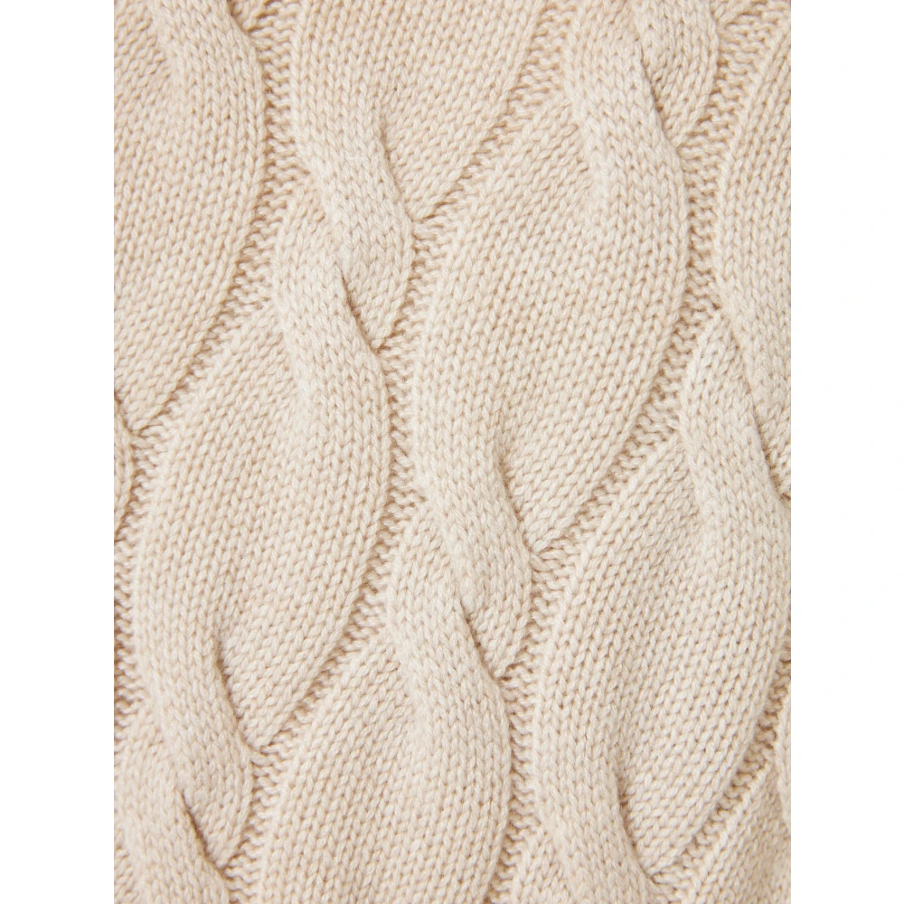 Gran Sasso Luxe Cashmere Rollneck Sweater Beige Heren