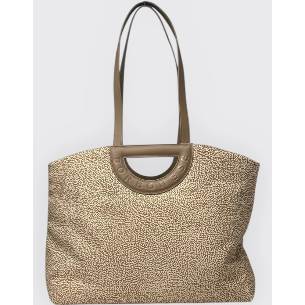 Borbonese Grote Winkel Schoudertas Brown Dames