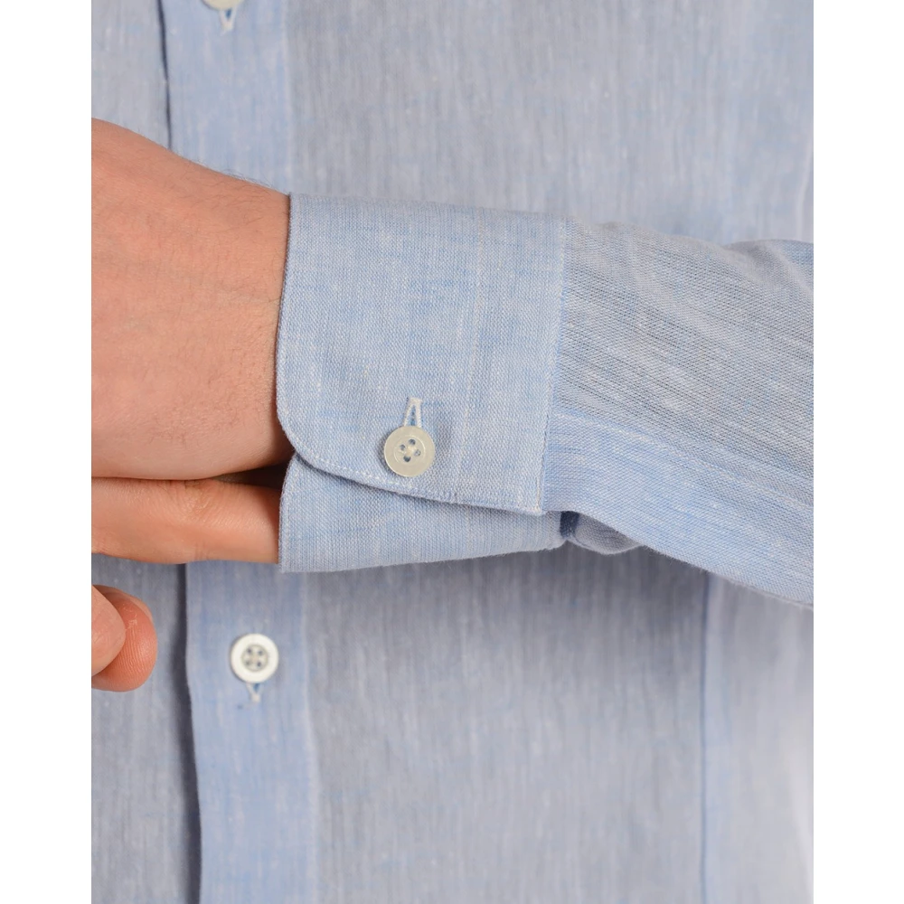 Daniele Alessandrini Koreaanse Stijl Shirt Blue Heren