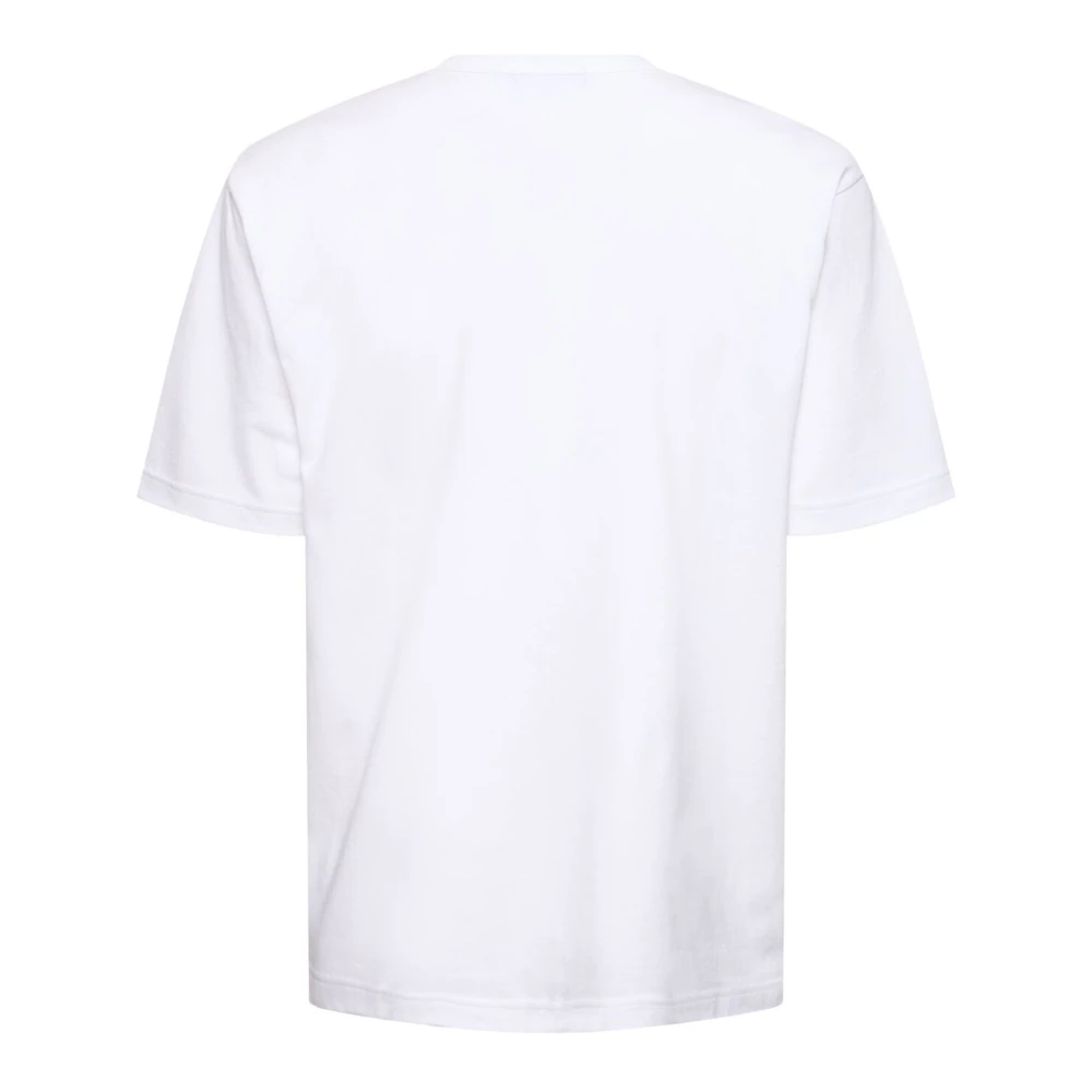 Neil Barrett Witte Thunderbolt Jersey T-shirt White Heren