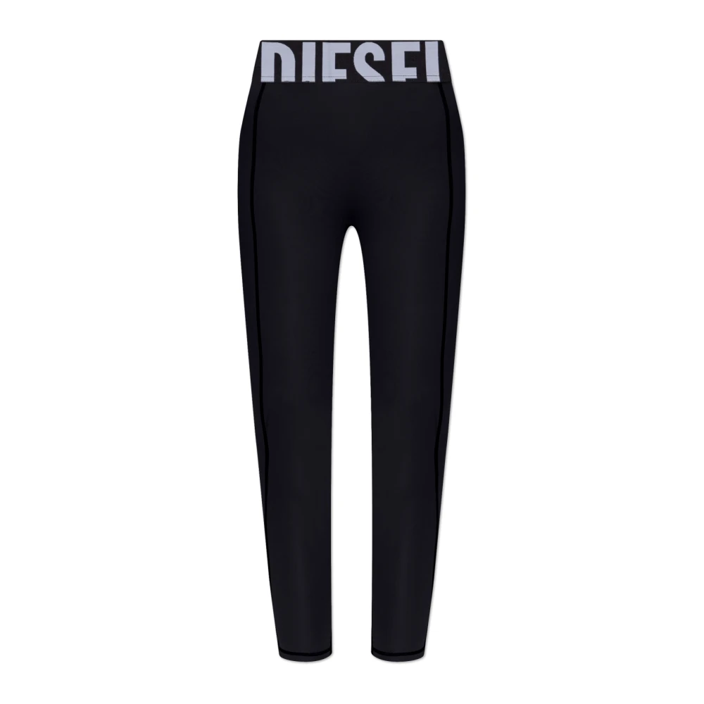 Diesel Donna Nero Pantaloni, Xl, New,