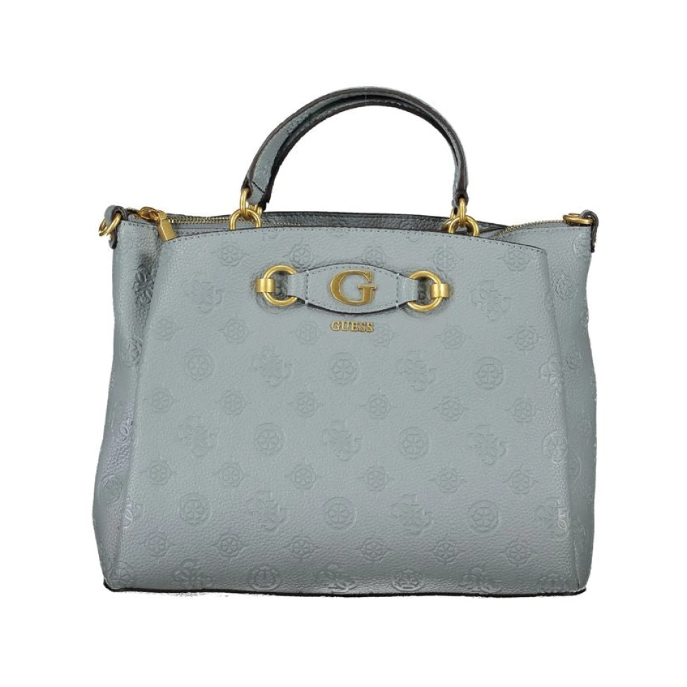Guess Blauwe polyethyleen handtas met Izzy Peony ontwerp Blue Dames