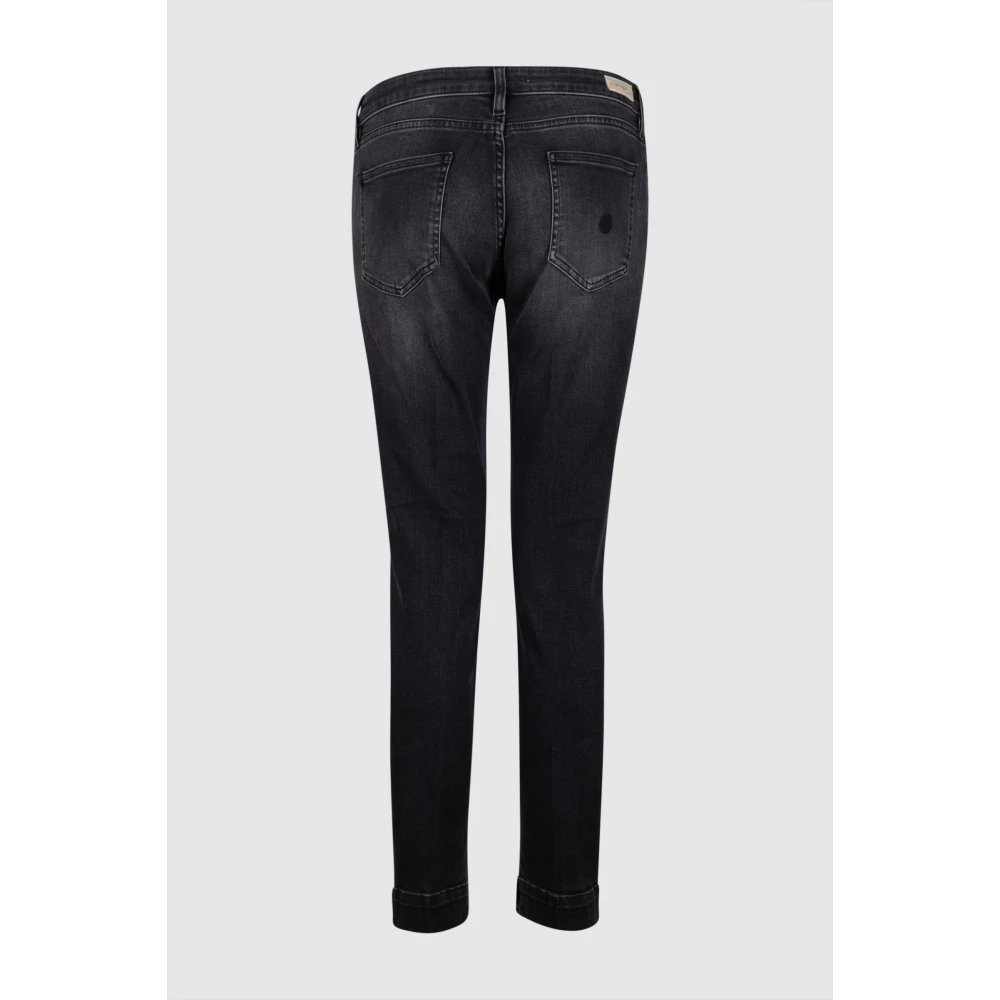 Don The Fuller Bordeaux Slim Fit Zwarte Jeans Black Dames
