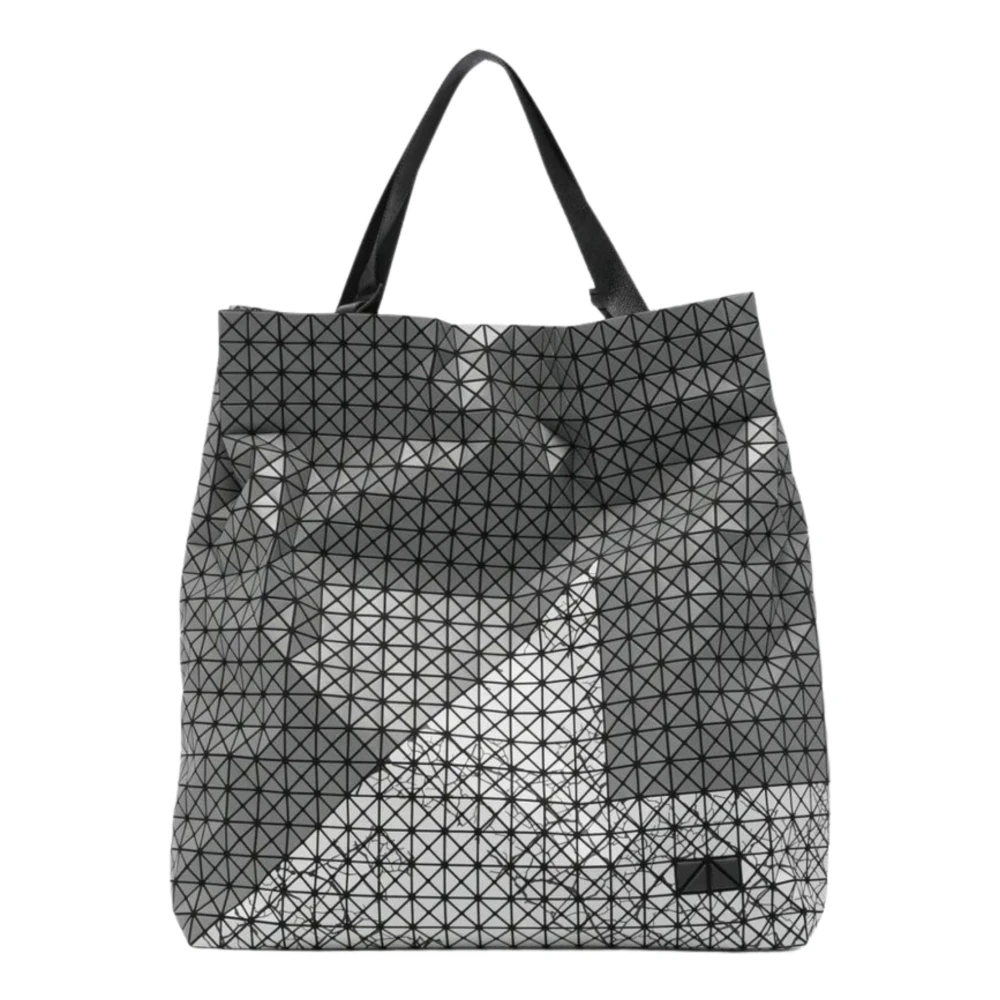 Issey Miyake Men's Gray Geometric Tote Bag - Shopping Bags - One Size - Bags