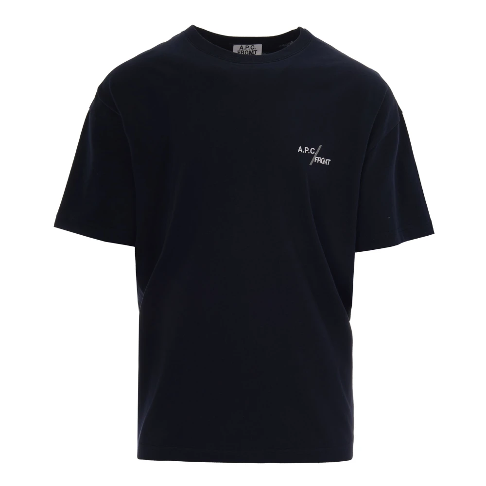 A.p.c. Men's Blue T-Shirts - T-Shirts - M - Tops