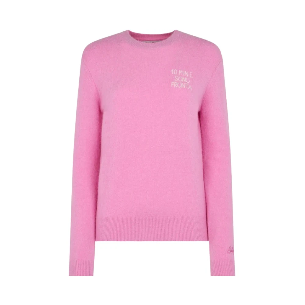 MC2 Saint Barth Dames New Queen Trui met Print Pink Dames