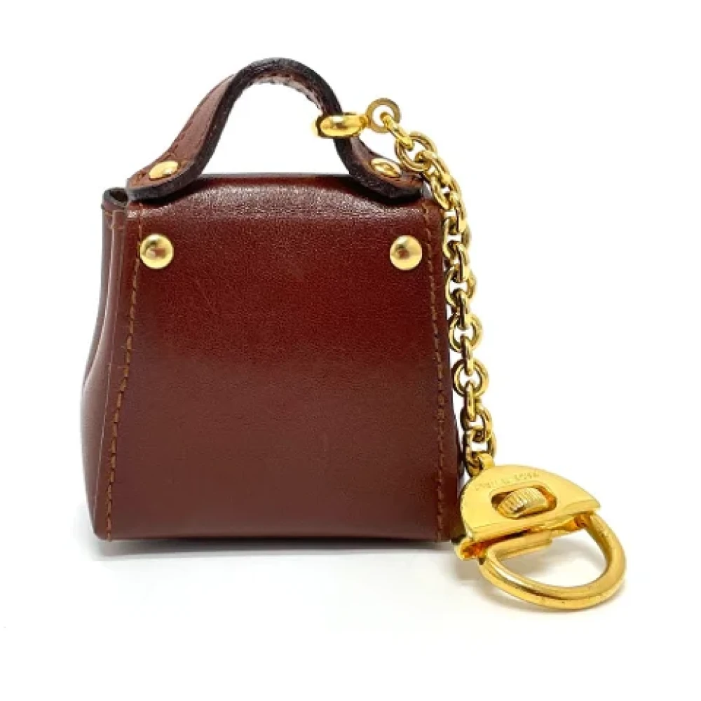 Salvatore Ferragamo Pre-owned Leather handbags Brown Dames