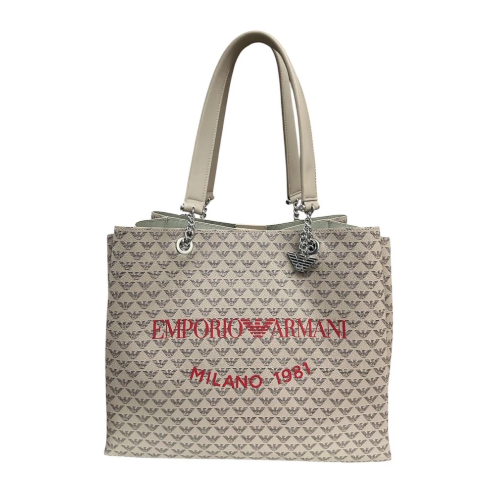 Emporio Armani Women's Beige Shoulder Bag Y3d158yws0ef1075 - Shopping Bags - One Size - Bags