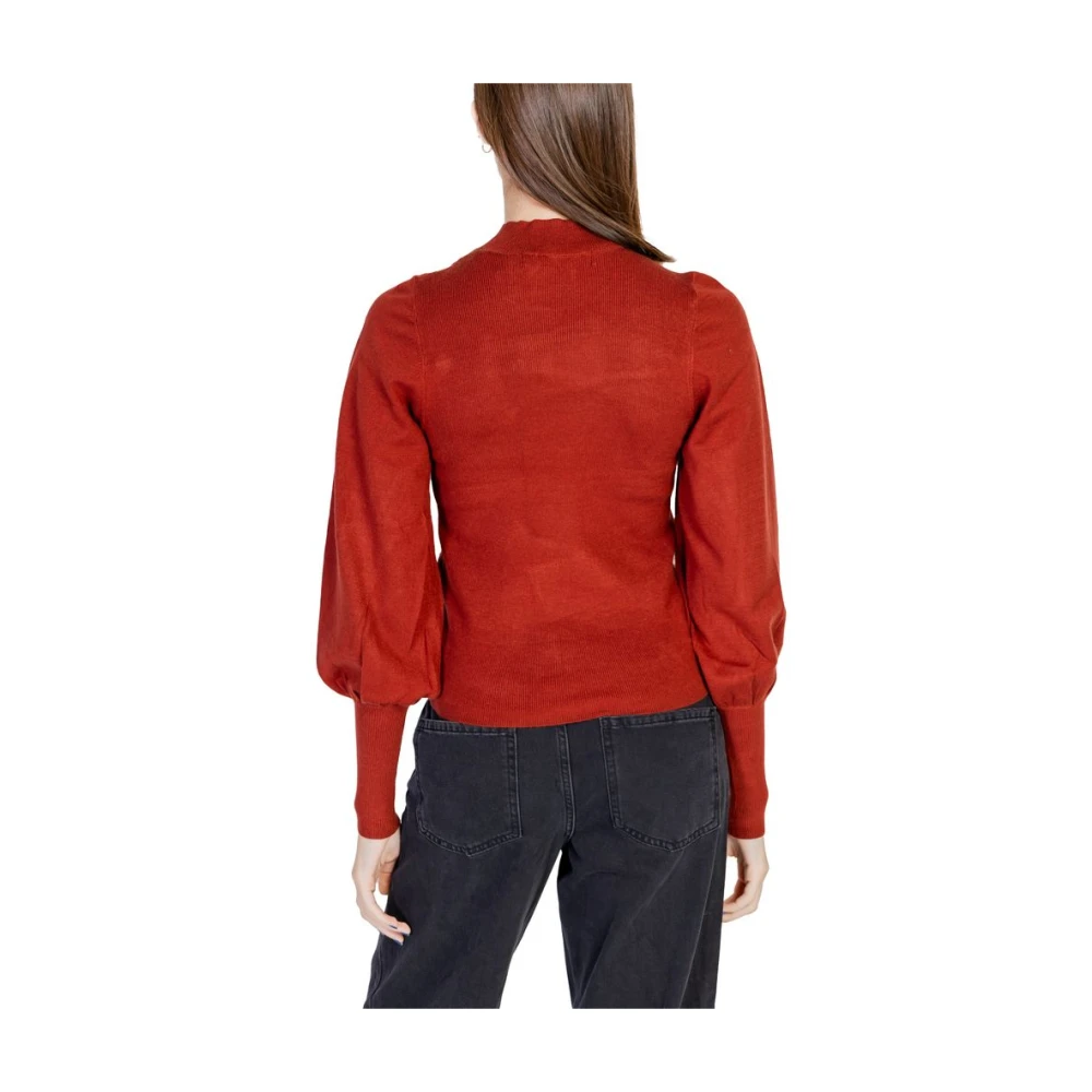 Vero Moda Rode Viscose Gebreide Trui & T-shirt Red Dames