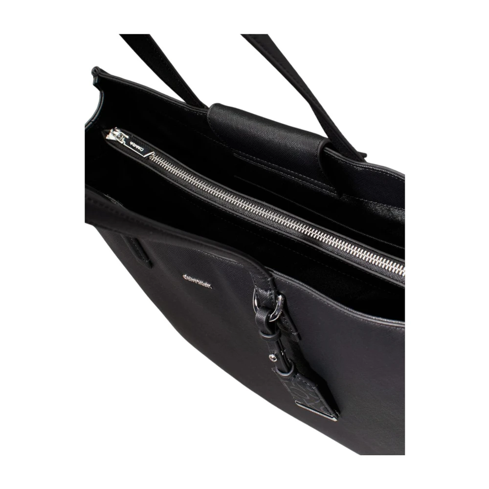 Calvin Klein Elegante Functionele Schoudertas Black Dames