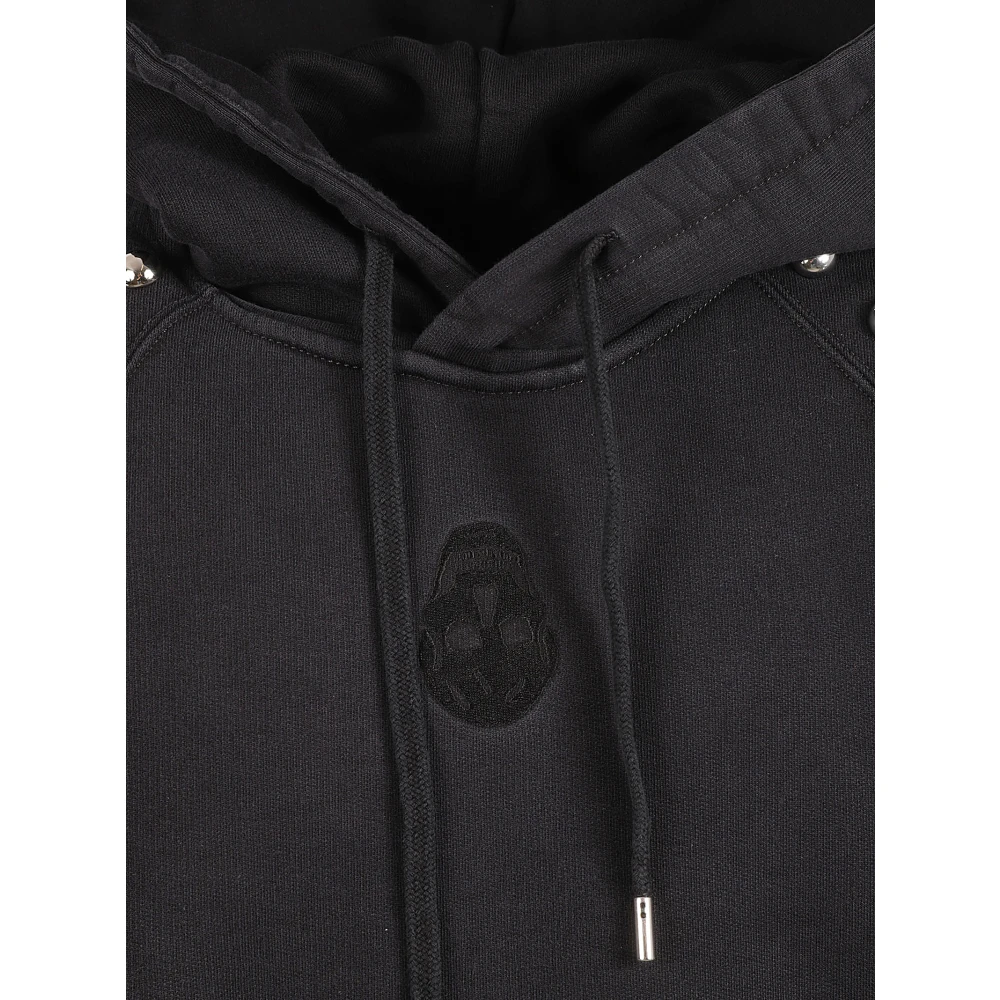 alexander mcqueen Mouwloze hoodie truien Black Heren