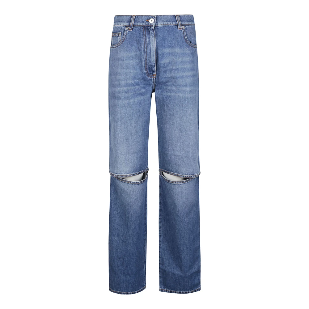 JW Anderson Straight Jeans Blue Dames