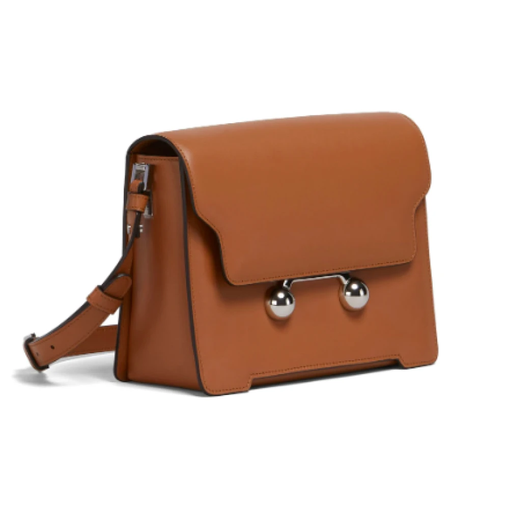 Marni Bruine Medium Schoudertas Brown Dames