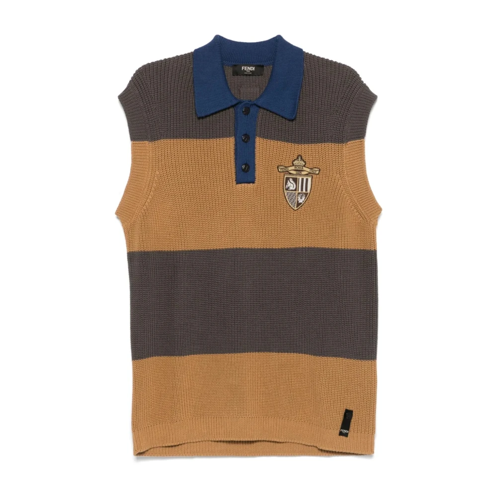 Fendi Club Stripes Sandaal in Argilla Multicolor Heren