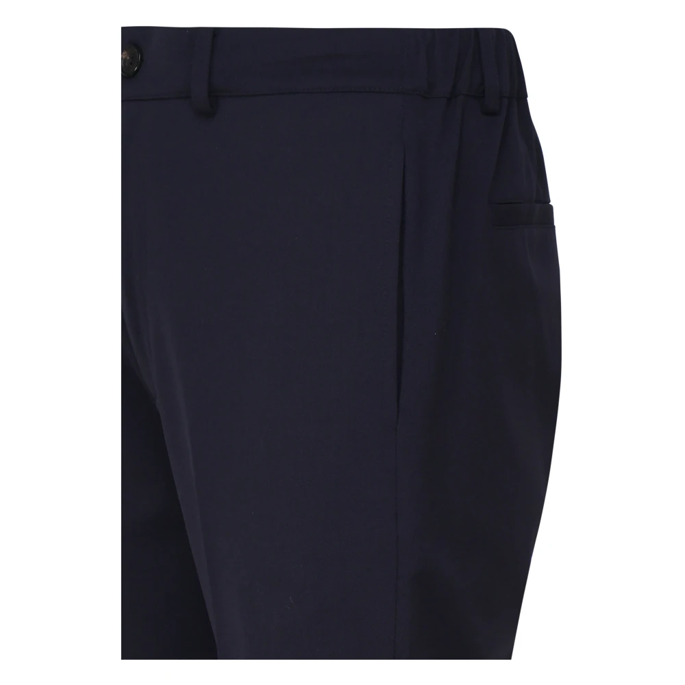 Mauro Grifoni Blauwe Broek met Zijzakken Blue Heren