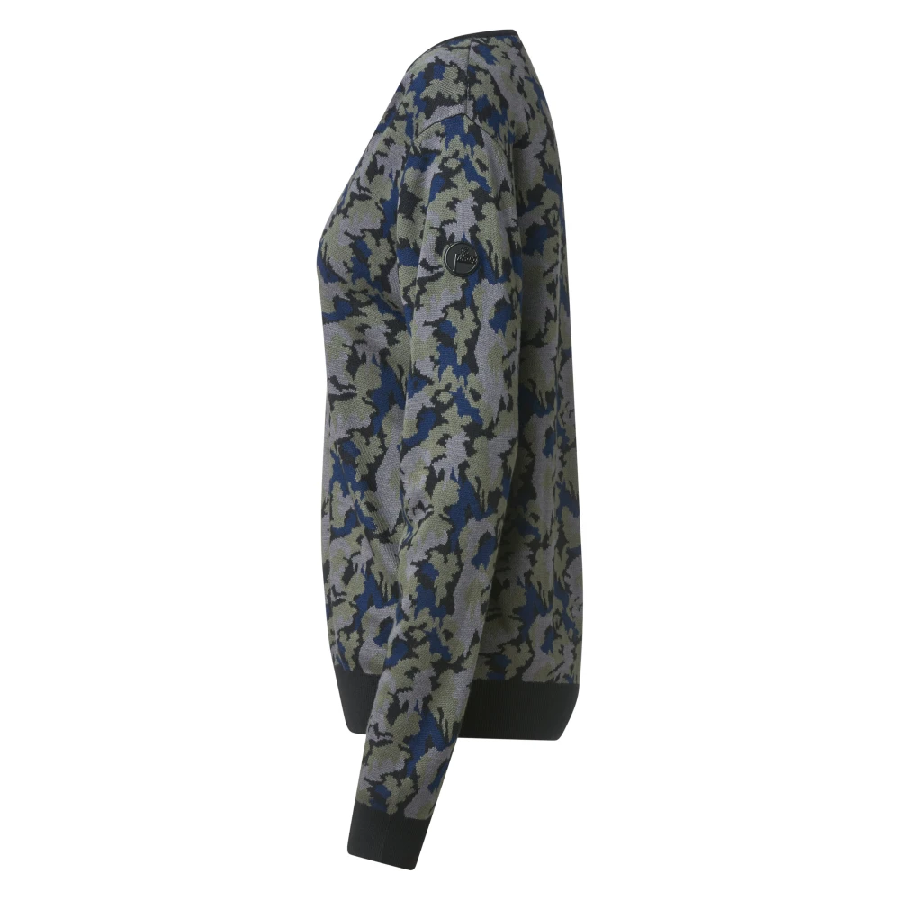 Fusalp Lichte V-hals Zijden Trui Multicolor Dames