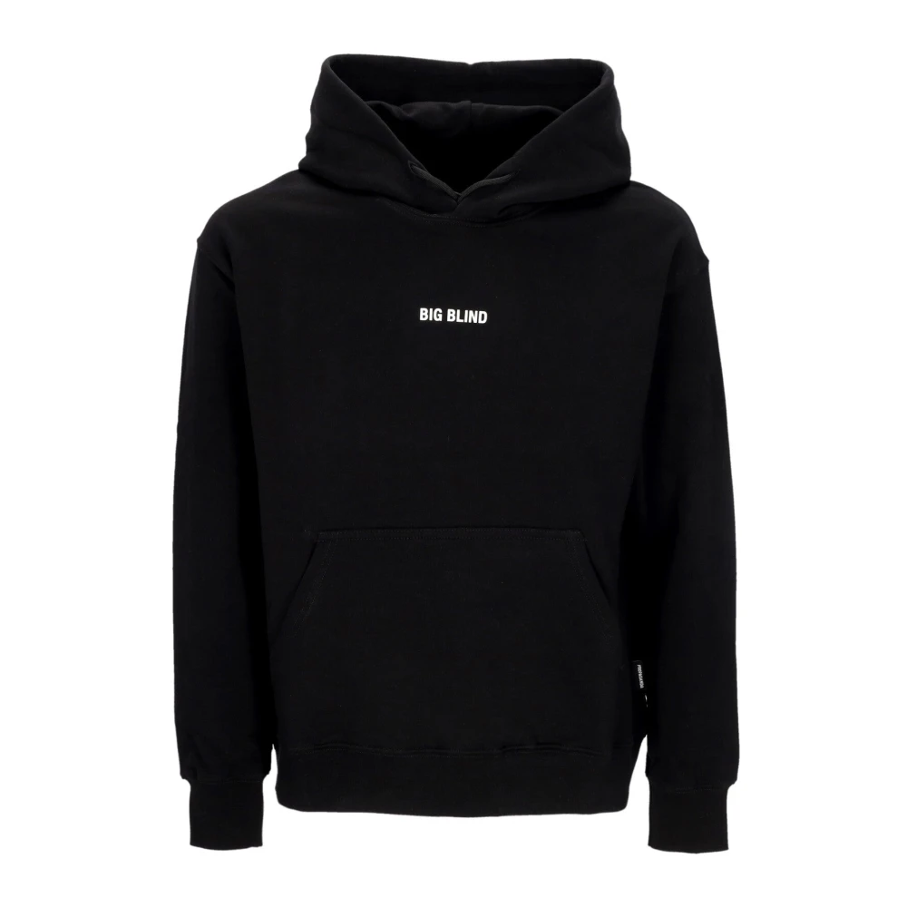 Propaganda Men's Black Lightweight Hooded Sweatshirt With Ribs