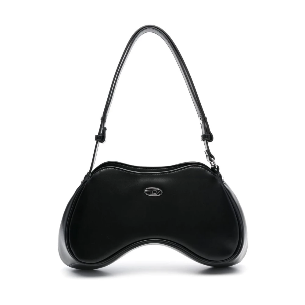 Diesel Women's Black Shoulder Bags, One Size, Play Shoulder Bag