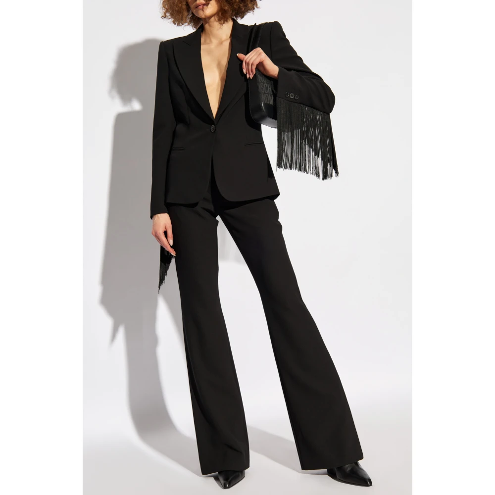 Moschino Blazer met Gesloten Revers Black Dames