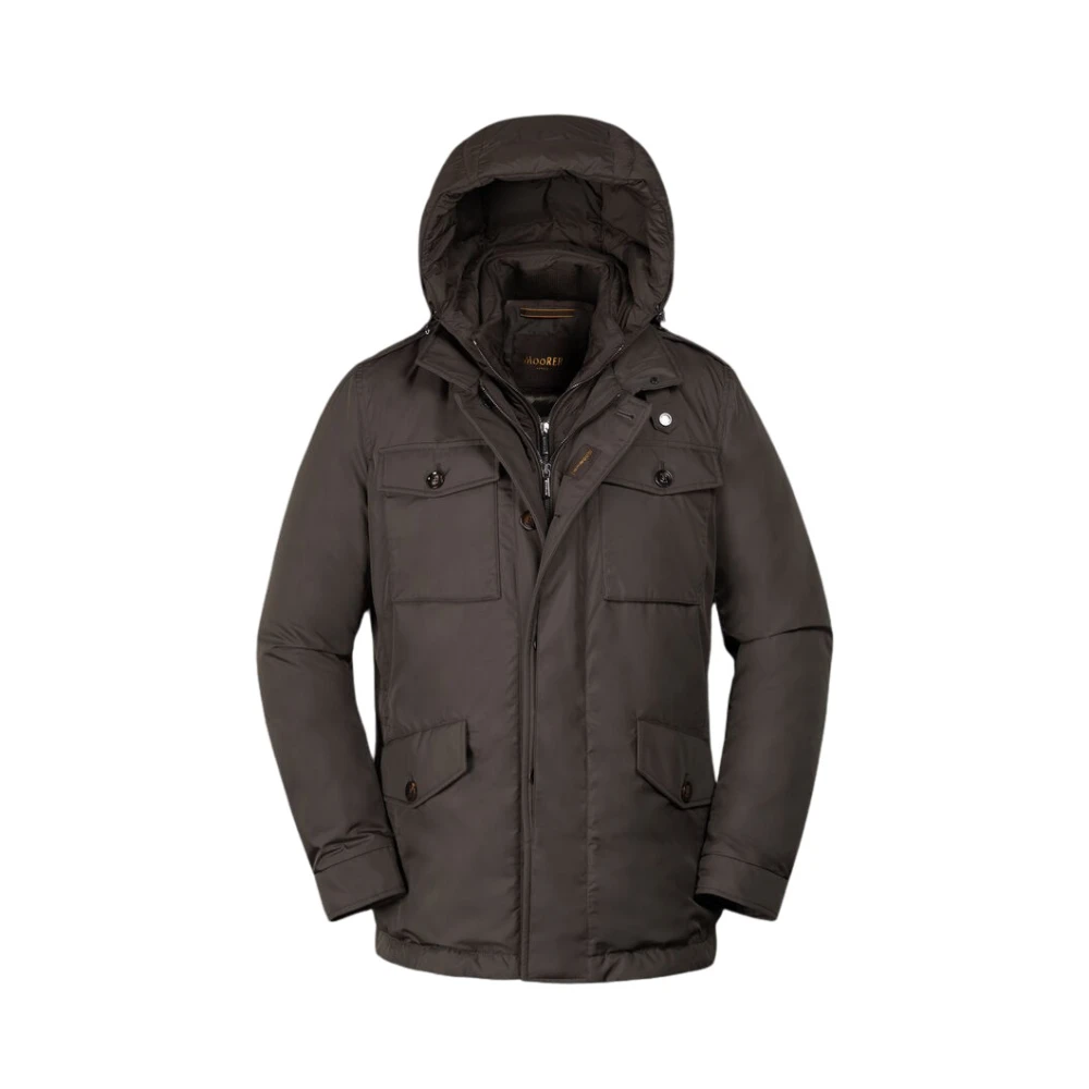Moorer Men's Green Down Jackets, 3XL, Smooth Sahariana