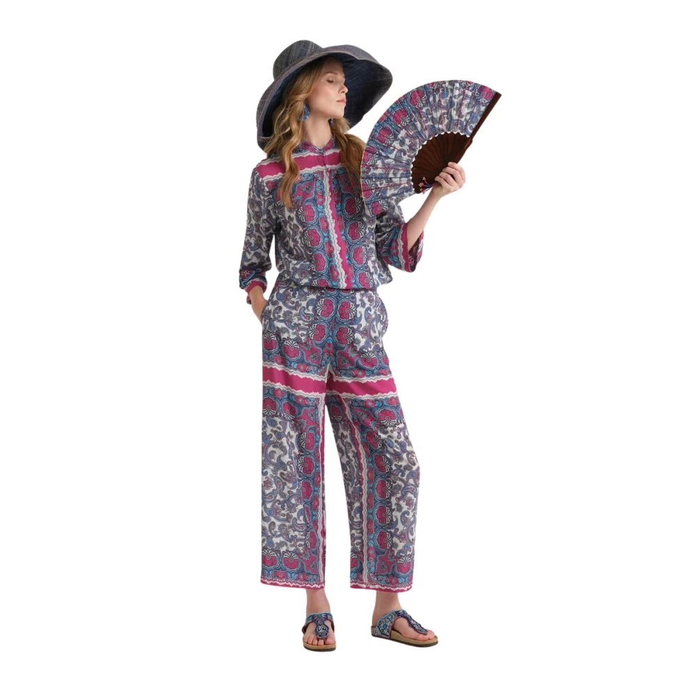 Maliparmi Donna Blu Pantaloni, M, New,