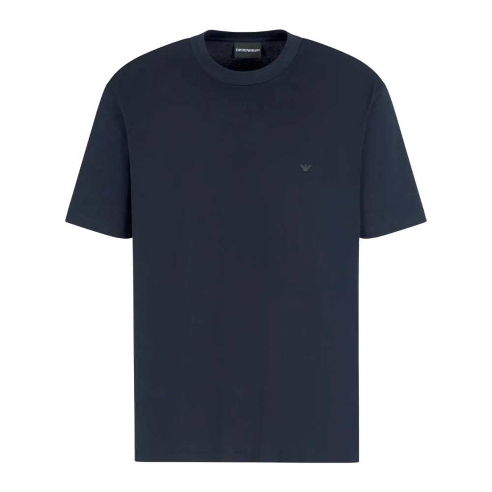 Emporio Armani Stijlvolle T-shirts en Polos met Adelaar Blue Heren