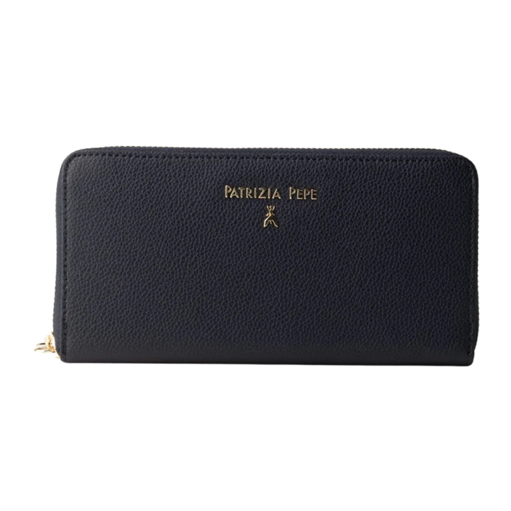 Patrizia Pepe Vrouw Zwart Essential Zip-Around Wallet