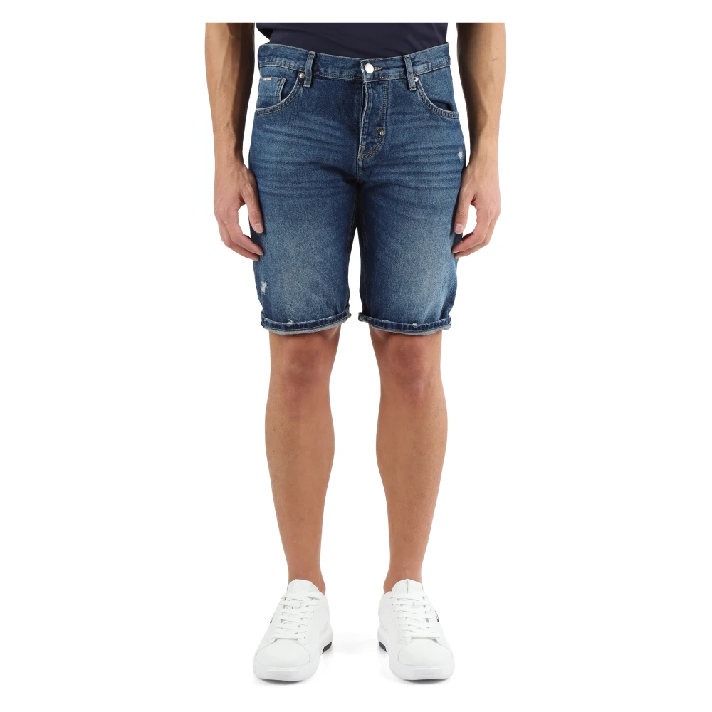 Antony Morato Uomo Blu - Bermuda Jeans Cinque Tasche Argon Slim Fit - Shorts - W31