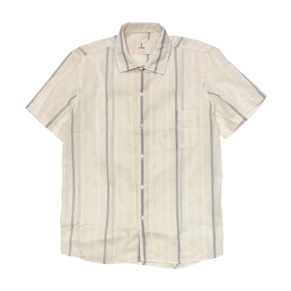 La Paz Short Sleeve Shirts Beige Heren