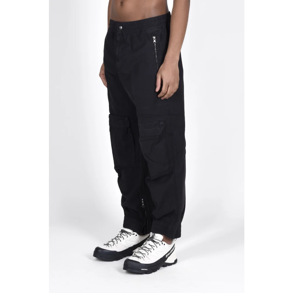 Diesel Katoenen Broek Black Heren