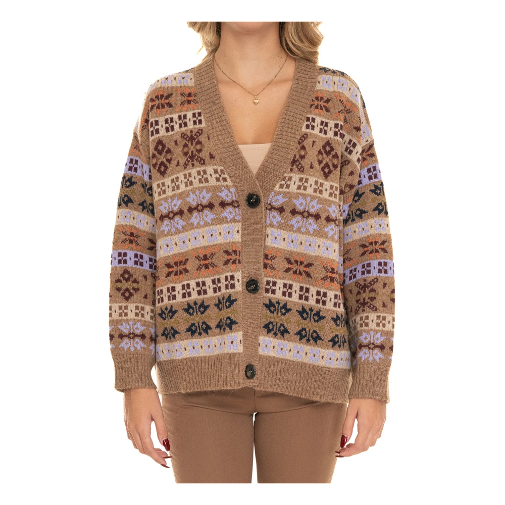Max Mara Weekend Fantasy Vest met knopen Beige Dames