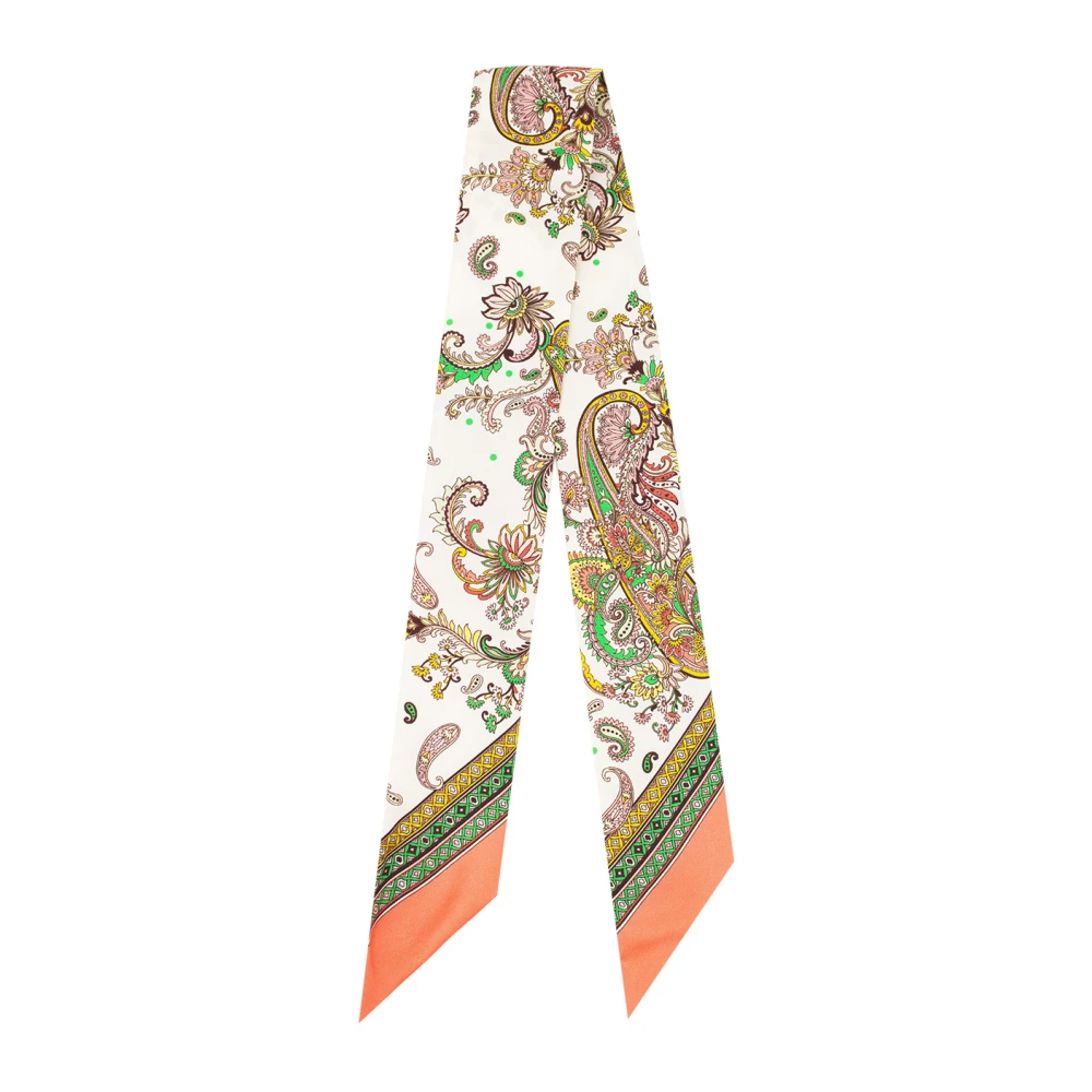 ETRO Zijden Paisley Print Sjaal Multicolor Dames