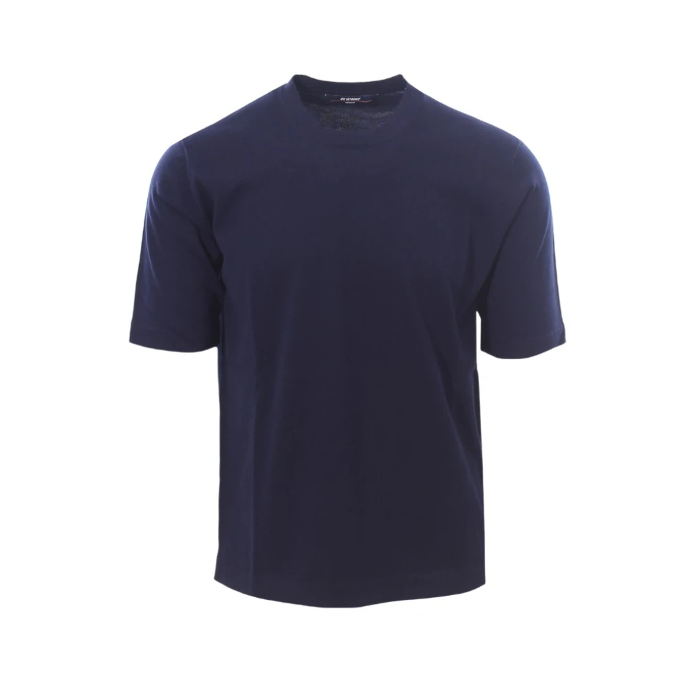 K-way Katoenen T-Shirt met korte mouwen Combe Blue Heren