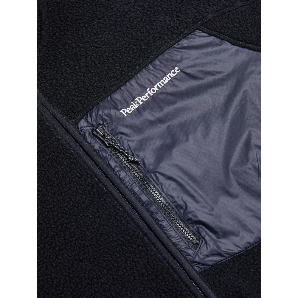 Peak Performance Comfortabele Fleece Ritsjas Black Heren